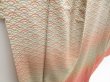 Photo3: 4207T08z1050  Japanese Kimono Silk TSUKESAGE Seigaiha Sand beige (3)