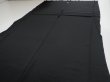 Photo5: 4G02z210  Japanese Kimono Silk  FABRIC Crane Black 70.1x30.7 (5)