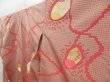 Photo2: 4211T06z700 Vintage Japanese Kimono Silk KOMON Plum blossom Light gray (2)