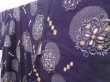 Photo2: 4211T13z740 Vintage Japanese Kimono Cotton KOMON Flower Grape (2)