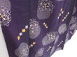 Photo3: 4211T13z740 Vintage Japanese Kimono Cotton KOMON Flower Grape (3)