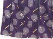 Photo4: 4211T13z740 Vintage Japanese Kimono Cotton KOMON Flower Grape (4)