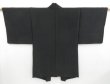 Photo4: 4213T11z550 Vintage Japanese Kimono Silk Men's HAORI Booklet Black (4)