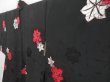 Photo2: 4214T05z610 Vintage Japanese Kimono Silk HAORI Maple Black (2)