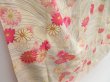 Photo3: 4214T09z740 Vintage Japanese Kimono Silk TSUKESAGE Chrysanthemum Off-white (3)