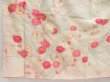 Photo6: 4214T09z740 Vintage Japanese Kimono Silk TSUKESAGE Chrysanthemum Off-white (6)