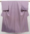 Photo1: 4214T12z750 Vintage Japanese Kimono Silk TSUKESAGE Wave Light purple (1)