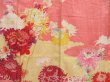 Photo8: 4214T13z820 Vintage Japanese Kimono Silk TSUKESAGE Peony Coral pink (8)