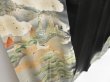 Photo3: 4215T01z730 Antique Japanese Kimono Silk TOMESODE Flying crane Black (3)