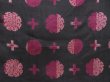 Photo5: 4215T02z590 Vintage Japanese Kimono Silk KOMON  Black (5)