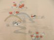 Photo3: 4217T06z580 Vintage Japanese Kimono Silk HAORI Mandarin duck Peach (3)