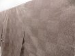 Photo2: 4217T12z860  Japanese Kimono Silk KOMON Ichimatsu Brown-Gray (2)