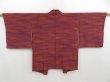 Photo1: 4220T02z660 Vintage Japanese Kimono Crepe Silk HAORI  Purple-Brown (1)