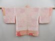 Photo8: 4220T03z440 Vintage Japanese Kimono Silk HAORI Flower Pink (8)