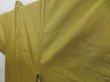 Photo2: 4220T04z620 Vintage Japanese Kimono Silk Men's   Sulfur yellow (2)