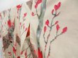 Photo2: 4220T06z610 Vintage Japanese Kimono Silk MEISEN KOMON Magnolia Sand beige (2)