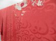 Photo2: 4220T08z430 Antique Japanese Kimono Silk TSUKESAGE Flower cart Coral pink (2)