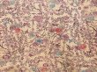 Photo5: 4220T11z900 Vintage Japanese Kimono Silk KOMON Flowers Champagne (5)