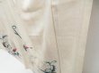 Photo4: 4220T13z700 Vintage Japanese Kimono Silk TSUKESAGE Flower Off-white (4)