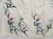 Photo5: 4220T13z700 Vintage Japanese Kimono Silk TSUKESAGE Flower Off-white (5)