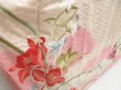 Photo3: 4224T02z1200 Vintage Japanese Kimono Silk FURISODE Iris Off-white (3)