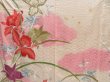 Photo8: 4224T02z1200 Vintage Japanese Kimono Silk FURISODE Iris Off-white (8)