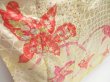 Photo3: 4224T04z900 Vintage Japanese Kimono Silk FURISODE Flowers Light cream (3)