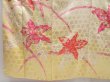 Photo6: 4224T04z900 Vintage Japanese Kimono Silk FURISODE Flowers Light cream (6)