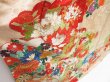 Photo3: 4224T06z1230 Vintage Japanese Kimono Silk FURISODE Flower cart Sand beige (3)