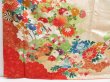 Photo6: 4224T06z1230 Vintage Japanese Kimono Silk FURISODE Flower cart Sand beige (6)