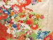 Photo8: 4224T06z1230 Vintage Japanese Kimono Silk FURISODE Flower cart Sand beige (8)