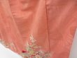 Photo4: 4224T09z570 Vintage Japanese Kimono Silk TSUKESAGE Chrysanthemum Coral pink (4)