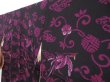 Photo2: 4225T02z650 Antique Japanese Kimono Silk KOMON Phoenix Black (2)