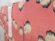 Photo2: 4225T04z450 Antique Japanese Kimono Silk JUBAN Crane Red (2)