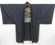 Photo3: 4227T03z520 Vintage Japanese Kimono Silk Men's OSHIMA HAORI Mt.Fuji (3)