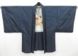 Photo6: 4227T10z530 Vintage Japanese Kimono Silk Men's OSHIMA HAORI Shunga (6)