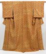 Photo2: 4228T03z990  Japanese Kimono Crepe Silk KOMON Flowers Light orange (2)