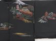 Photo3: 4228T04z510 Vintage Japanese Kimono Silk HAORI Temple Black (3)