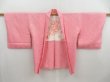 Photo5: 4228T06z510 Vintage Japanese Kimono Silk SHIBORI HAORI Plain Pink (5)