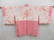 Photo6: 4228T06z510 Vintage Japanese Kimono Silk SHIBORI HAORI Plain Pink (6)