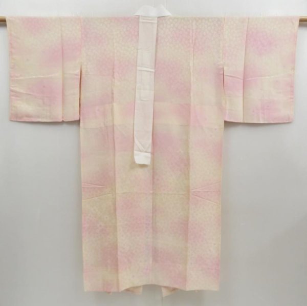 Photo1: 4228T08z450  Japanese Kimono Silk JUBAN Sakura Light pink (1)