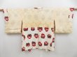 Photo7: 4229T03z630 Vintage Japanese Kimono Silk HAORI Rose Off-white (7)