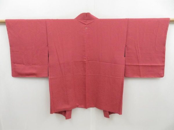 Photo1: 4301T05z480 Vintage Japanese Kimono Silk HAORI  Dull pink (1)