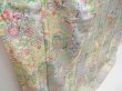 Photo3: 4301T13z920  Japanese Kimono Silk KOMON Flower cart Light gray (3)