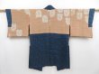 Photo8: 4304T03z570 Vintage Japanese Kimono Silk HAORI Karakusa Steel blue (8)