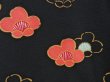 Photo4: 4304T09z710 Vintage Japanese Kimono Silk HAORI Plum blossom Black (4)