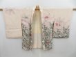 Photo5: 4304T10z590 Vintage Japanese Kimono Silk HAORI Plum blossom Off-white (5)