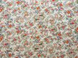 Photo5: 4304T12z950  Japanese Kimono Silk KOMON Flowers Off-white (5)