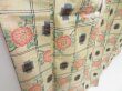 Photo3: 4304T13z810  Japanese Kimono Silk TSUMUGI Flower Light cream (3)