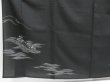 Photo6: 4306T02z520 Vintage Japanese Kimono Silk RO TOMESODE Boat Black (6)